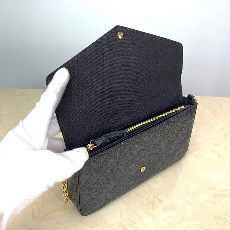 Black LV Felicie Pochette - Image 6