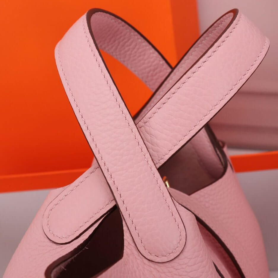 Pink Hermes Picotin Lock 22 bag (Best
 grade) - Image 5