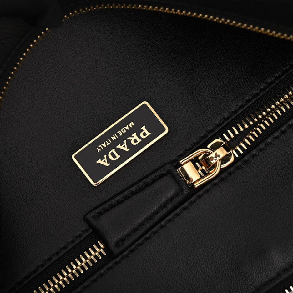 Black Prada Aimee large leather shoulder bag - Image 7