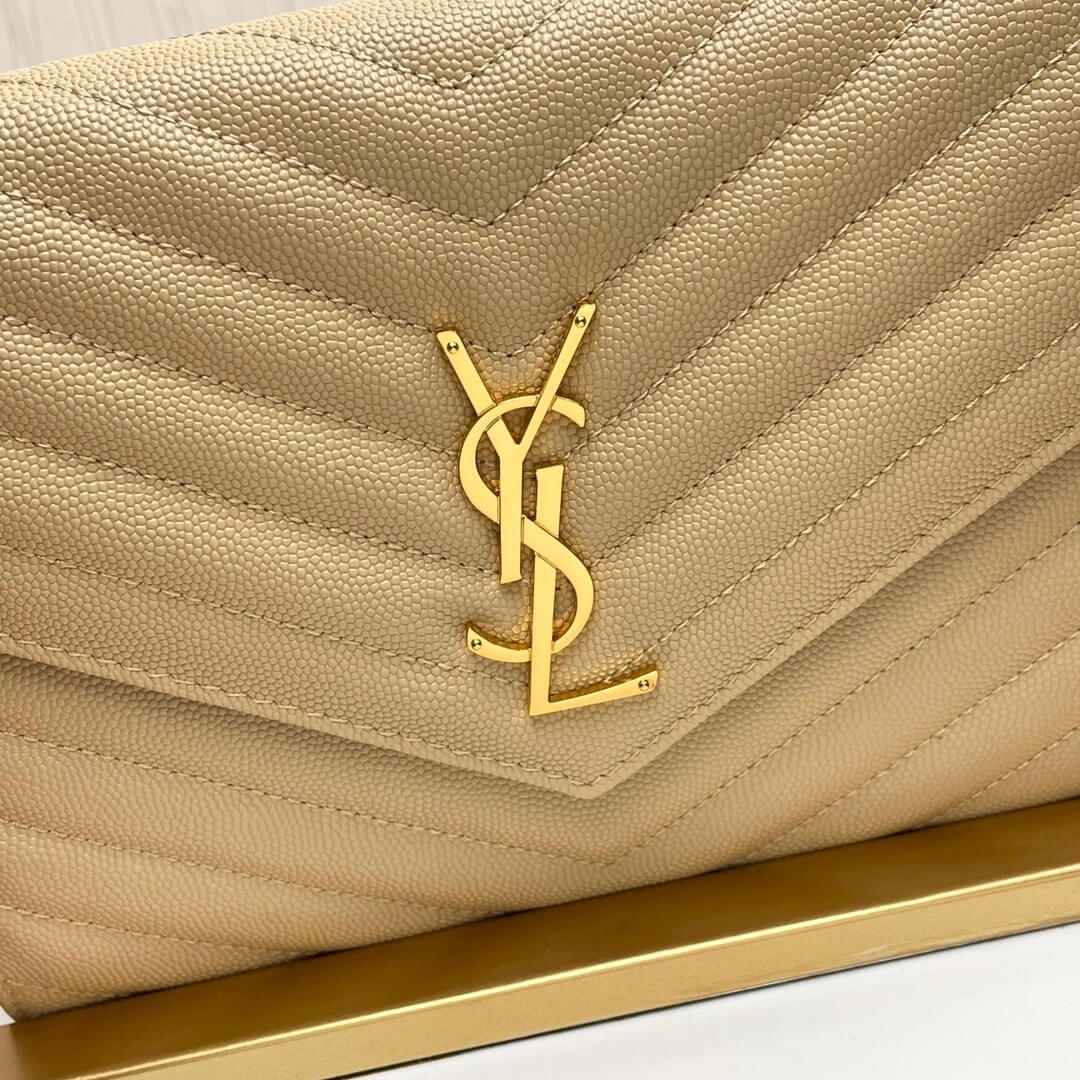 dark YSL CASSANDRE matelasse leather flap clutch - Image 7