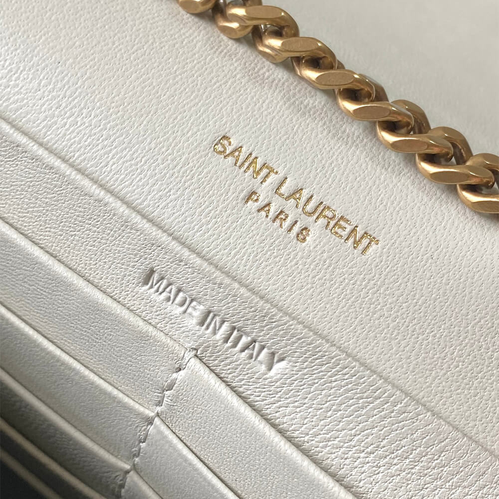YSL LAMBSKIN CASSANDRE CHAIN WALLET - Image 7