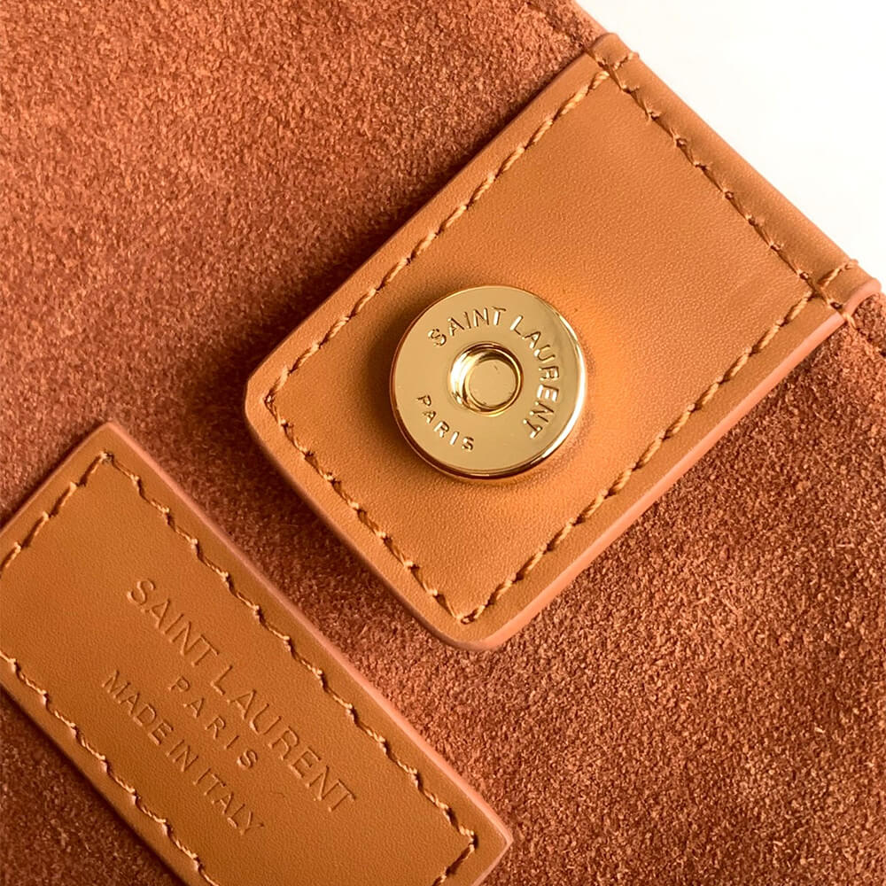 Brown MINI TOY SHOPPING SAINT LAURENT IN BOX LEATHER - Image 7