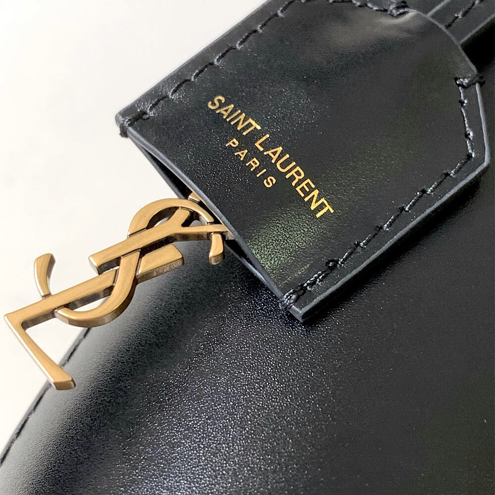 Black MINI TOY SHOPPING SAINT LAURENT IN BOX LEATHER - Image 7