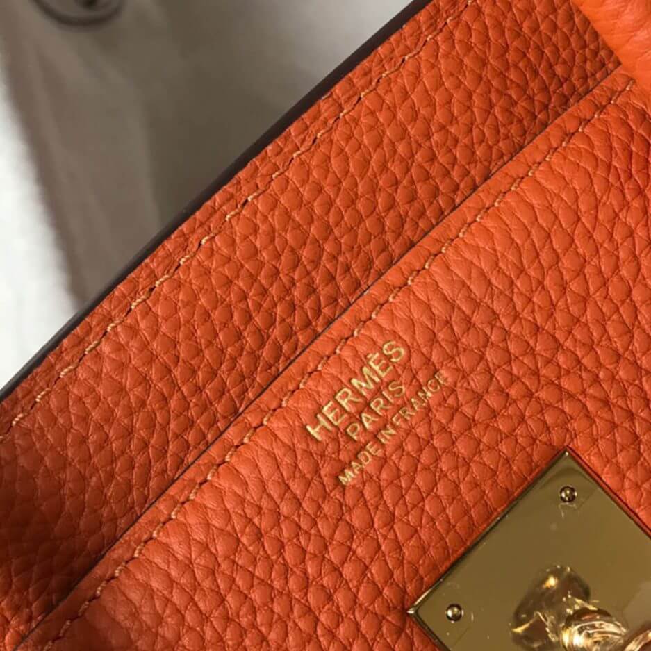 Orange Hermes Birkin 35 - Image 7