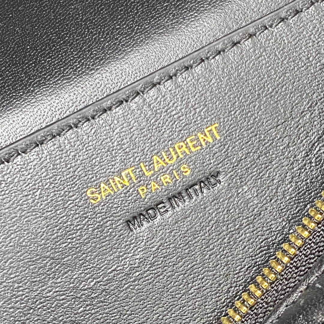 Black YSL GABY lambskin cosmetic bag - Image 7