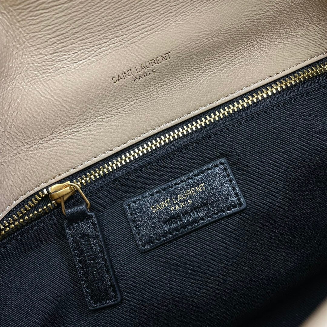 Beige YSL PUFFER SMALL in Nappa leather - Image 7