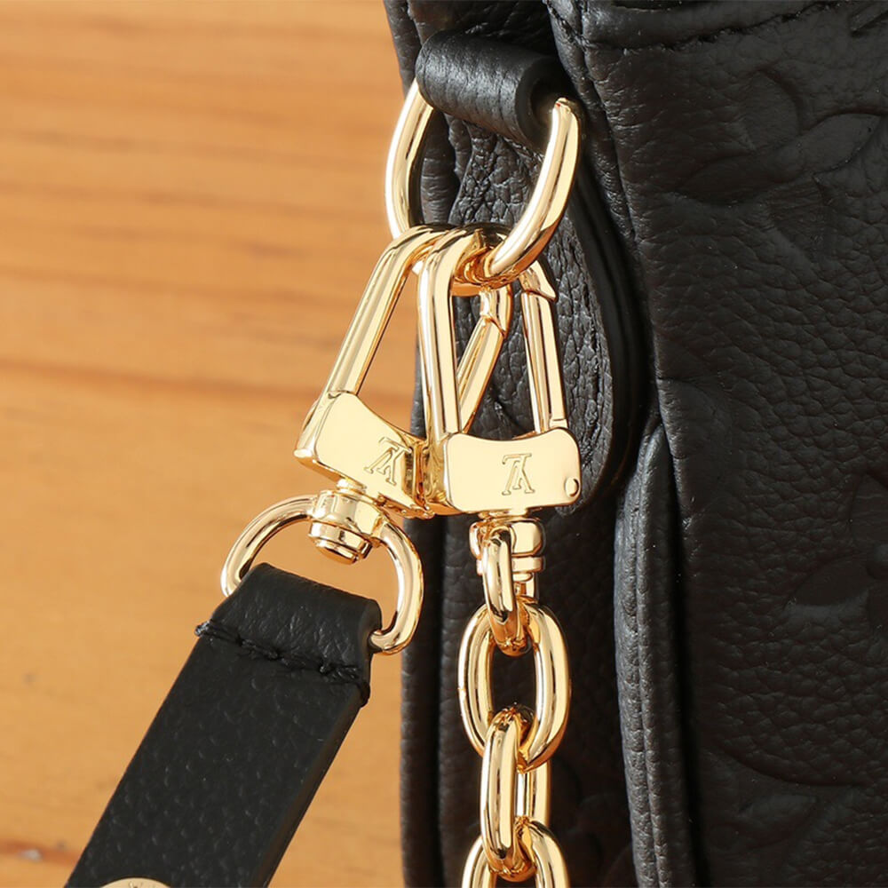 Black LV Liv Pochette - Image 7