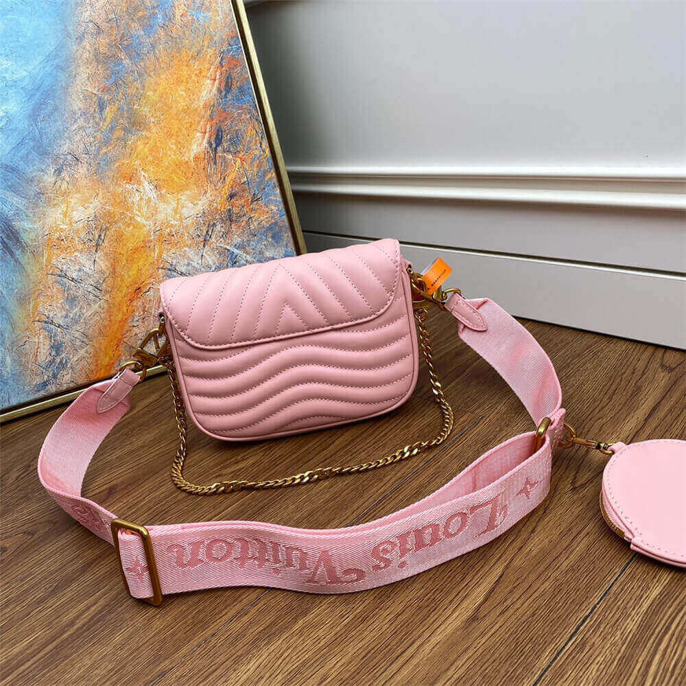 Rose Ballerine LV New Wave Multi Pochette Handbag - Image 7