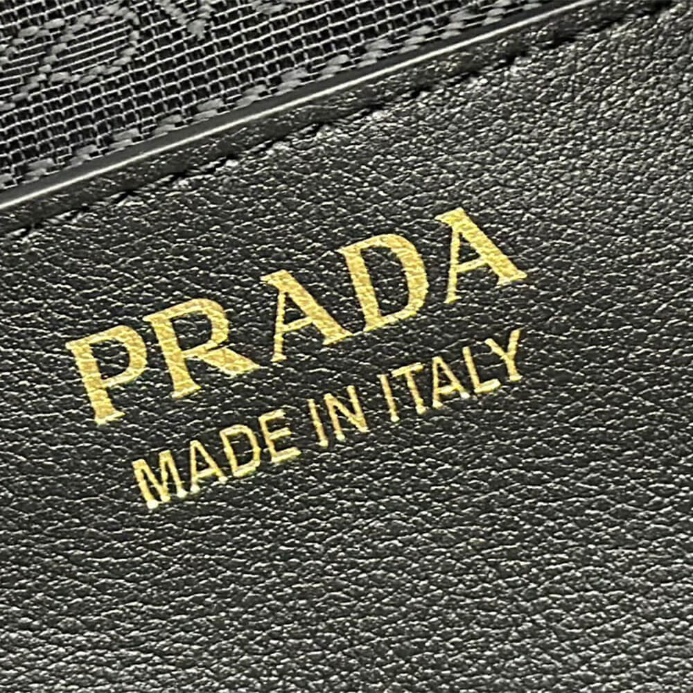 Black Prada Large leather shoulder bag - Image 7