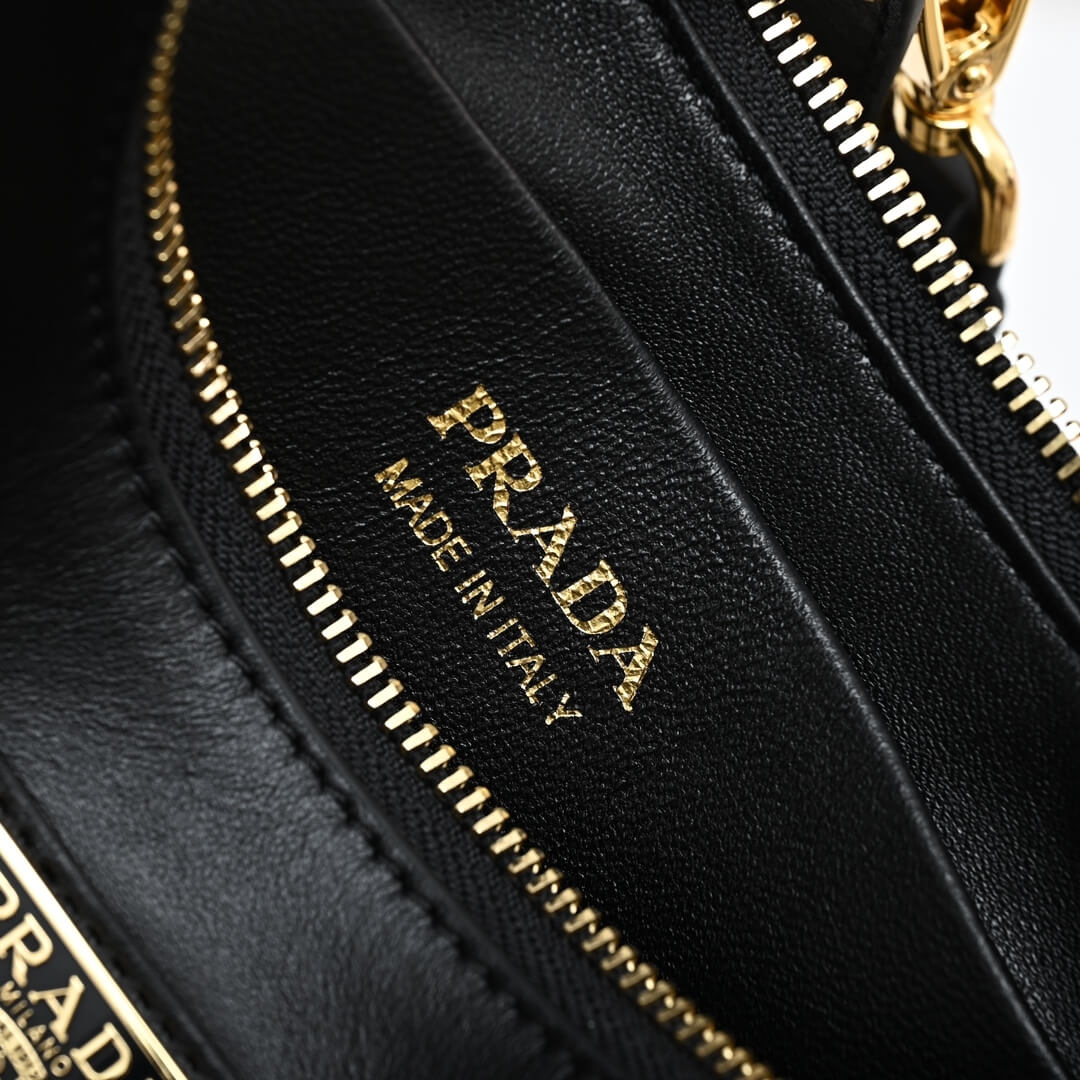 Black Prada Arque small leather shoulder bag - Image 7