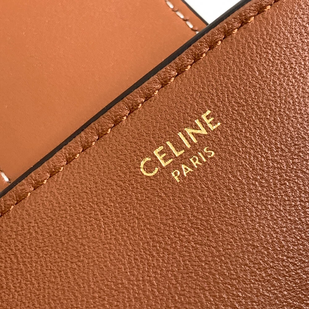 Tan CELINE LOUISE Medium Bag in Smooth Calfskin - Image 7