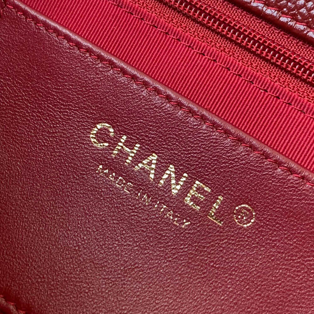 Burgundy CHANEL Small Flap Bag (Best
 grade) - Image 7