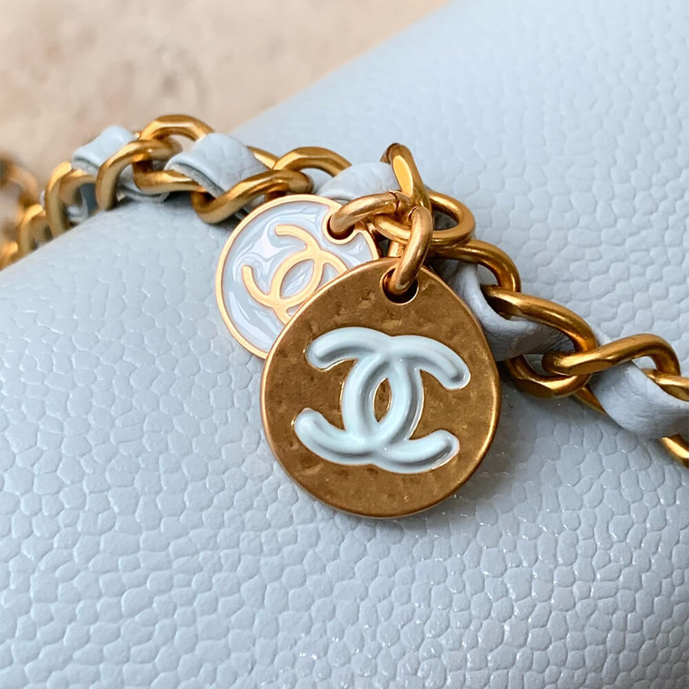 Light Blue CHANEL Small Flap Bag (Best
 grade) - Image 7