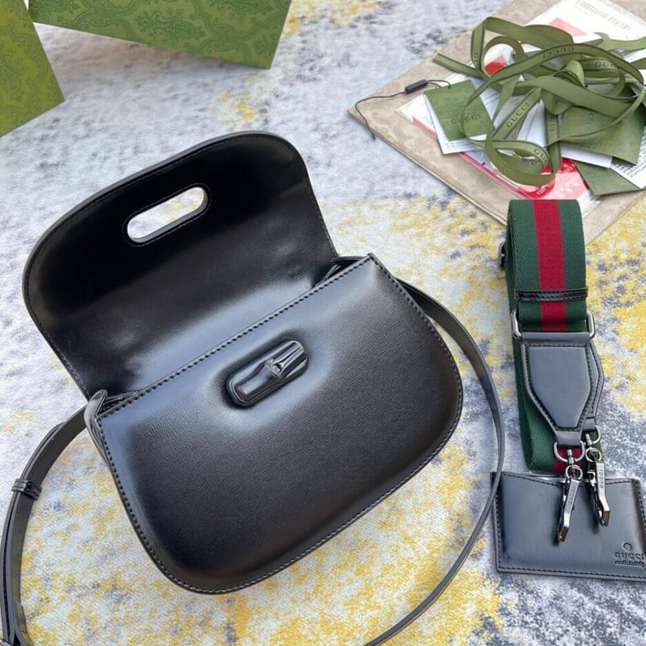 GUCCI BAMBOO 1947 JUMBO GG SMALL TOP HANDLE BAG - Image 7