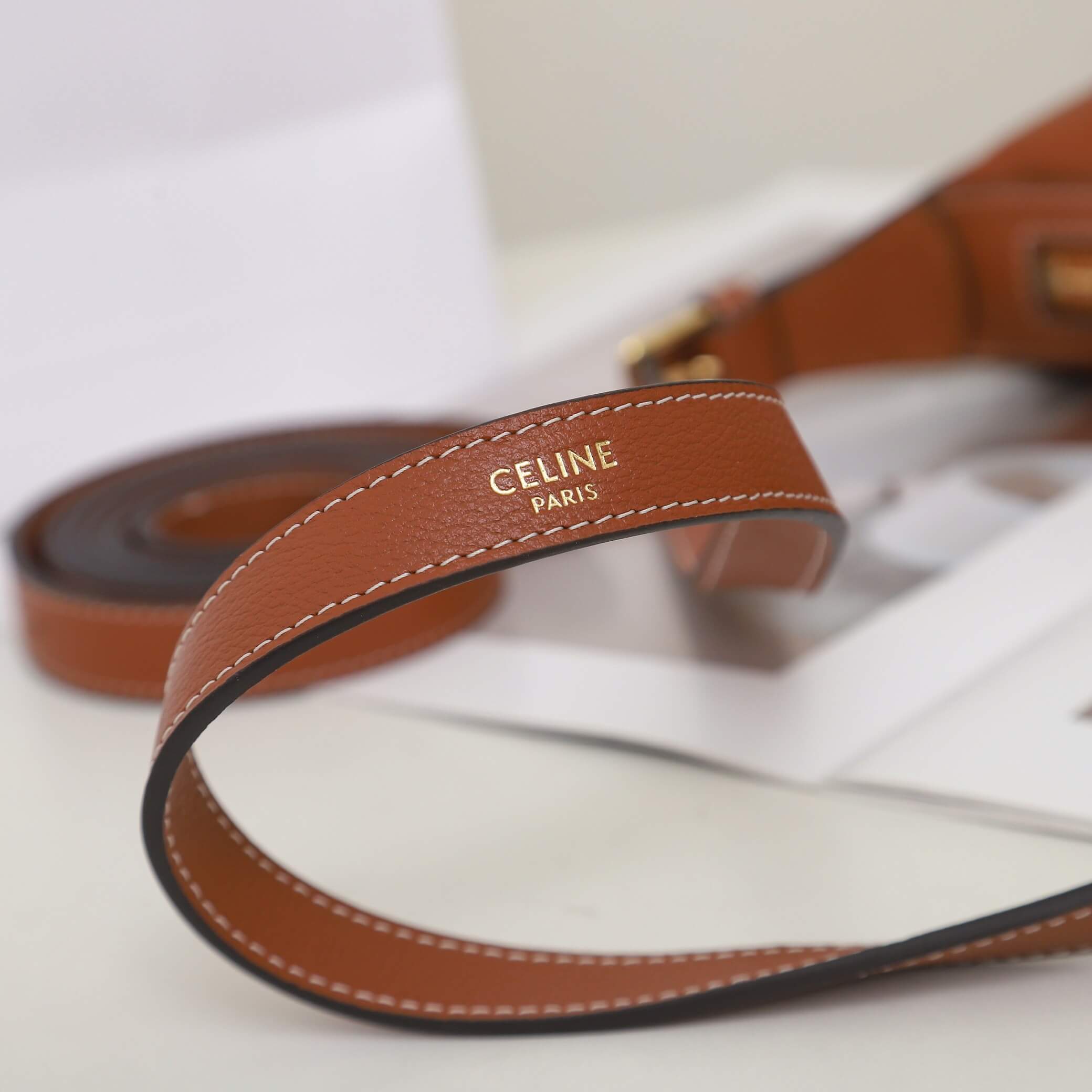 CELINE HELO?SE TRIOMPHE SMALL BAG IN SOFT CALFSKIN - Image 7