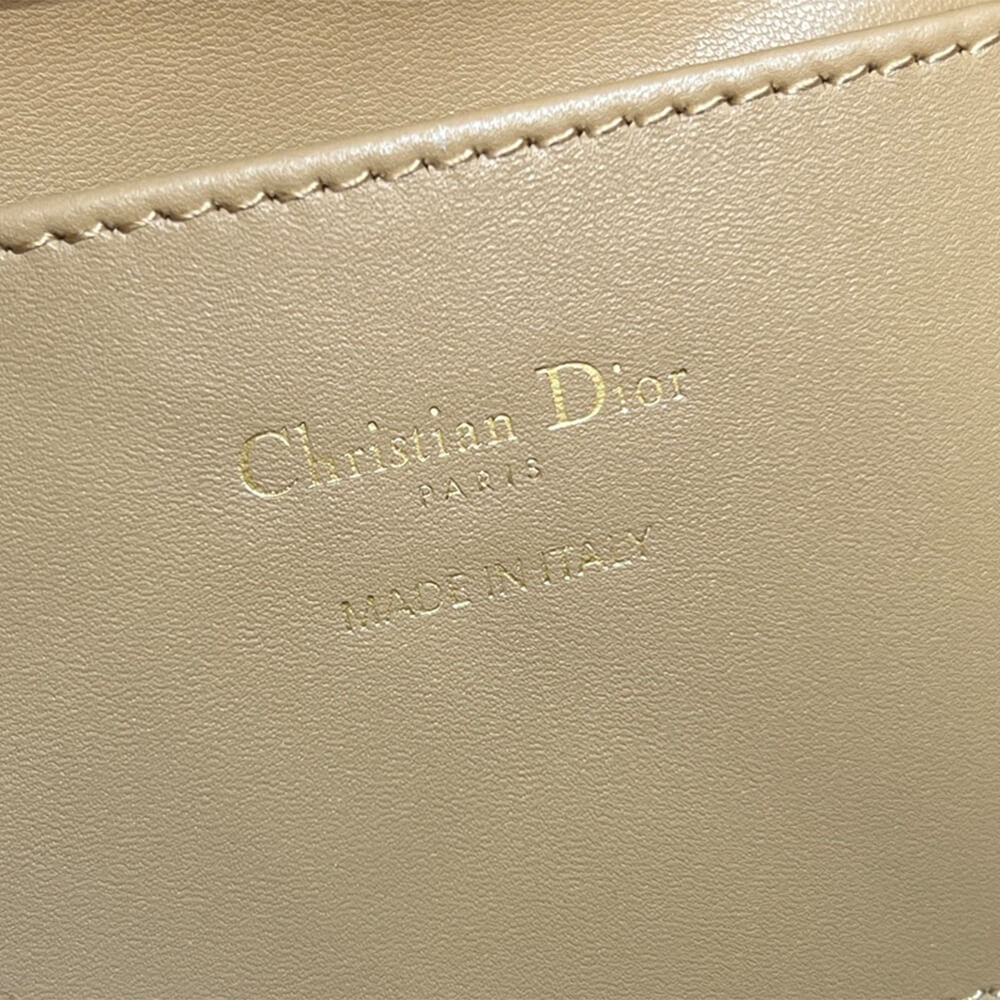 Leather Small Dior Toujours Vertical Tote Bag - Image 7