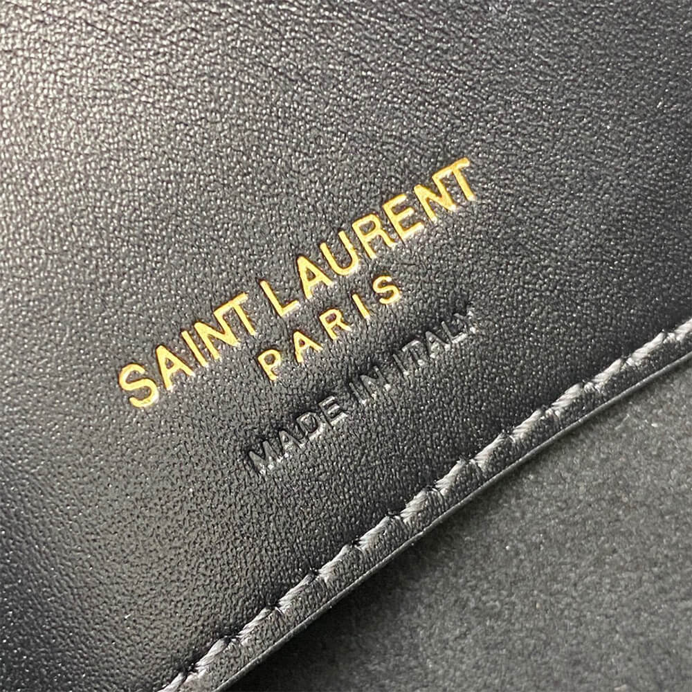 BLACK YSL LE 37 small in shiny leather - Image 7
