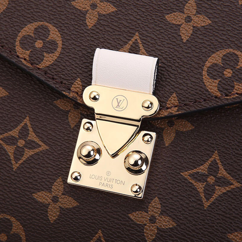 Creme LV Pochette Metis Handbag - Image 7