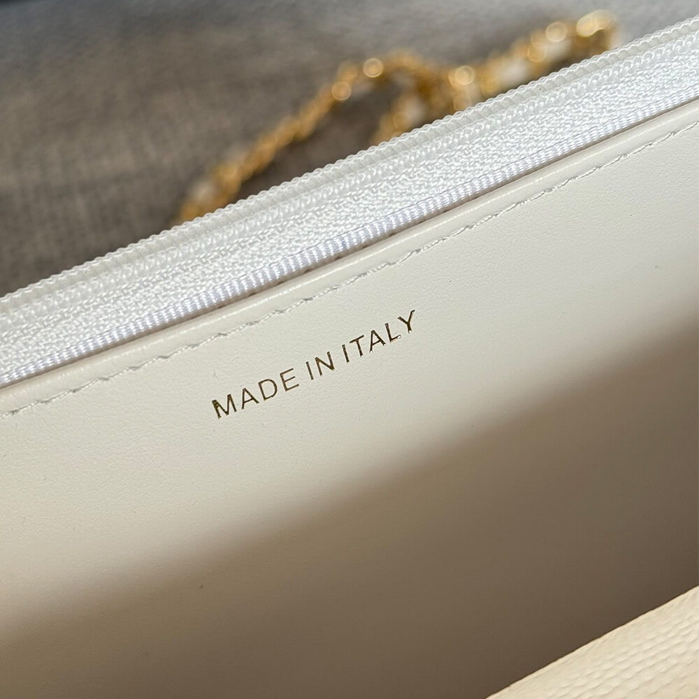 White Chanel classic chain wallet - Image 7