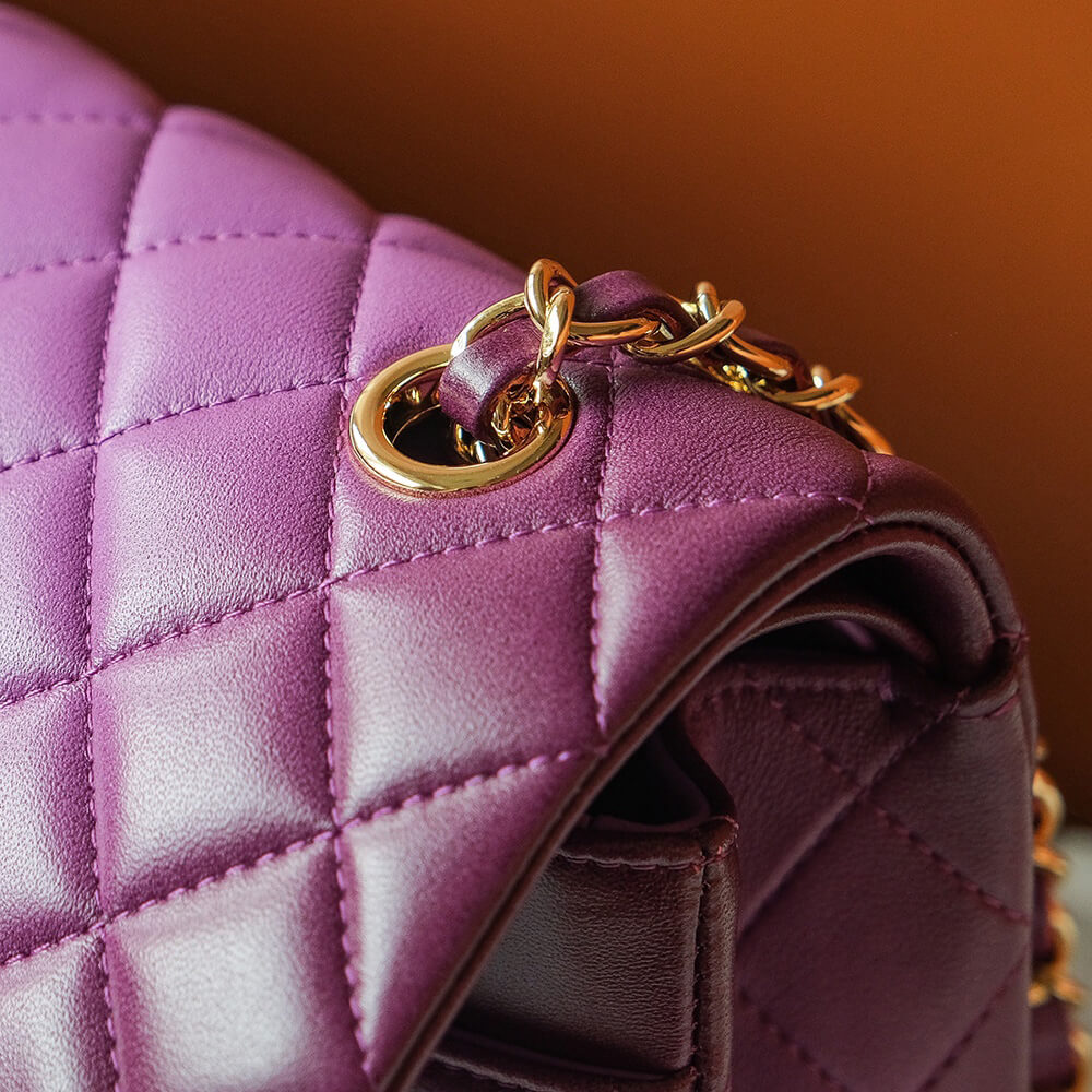 Purple CHANEL CLASSIC 11.12 HANDBAG (Best
 grade) - Image 7