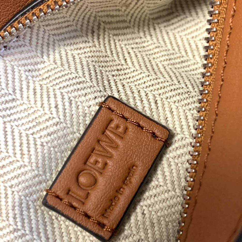 Tan LOEWE Mini Puzzle bag in classic calfskin - Image 7