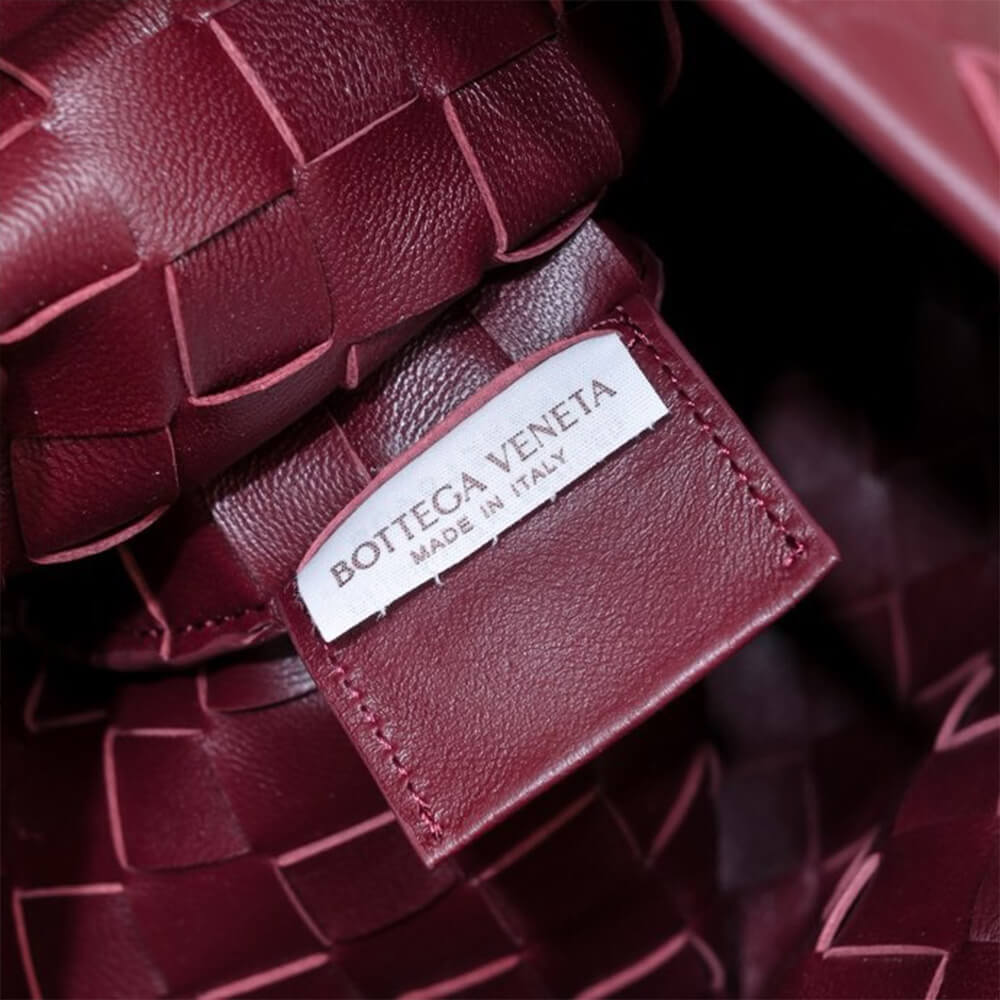 Burgundy Bottega Veneta Medium Sardine Handbag - Image 7