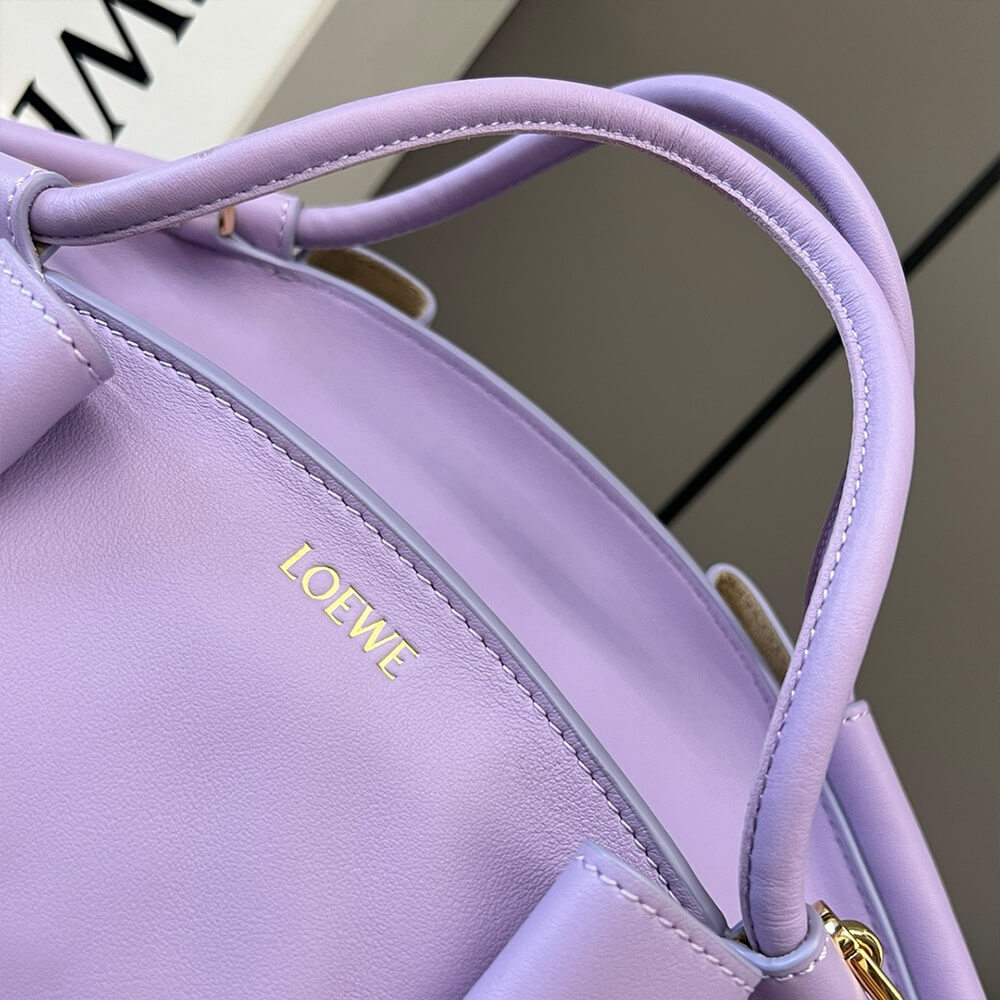 Purple Loewe Small Paseo bag in shiny nappa calfskin (Best
 grade) - Image 7