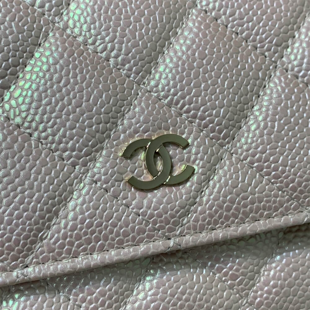 White CHANEL Wallet On Chain - Image 7