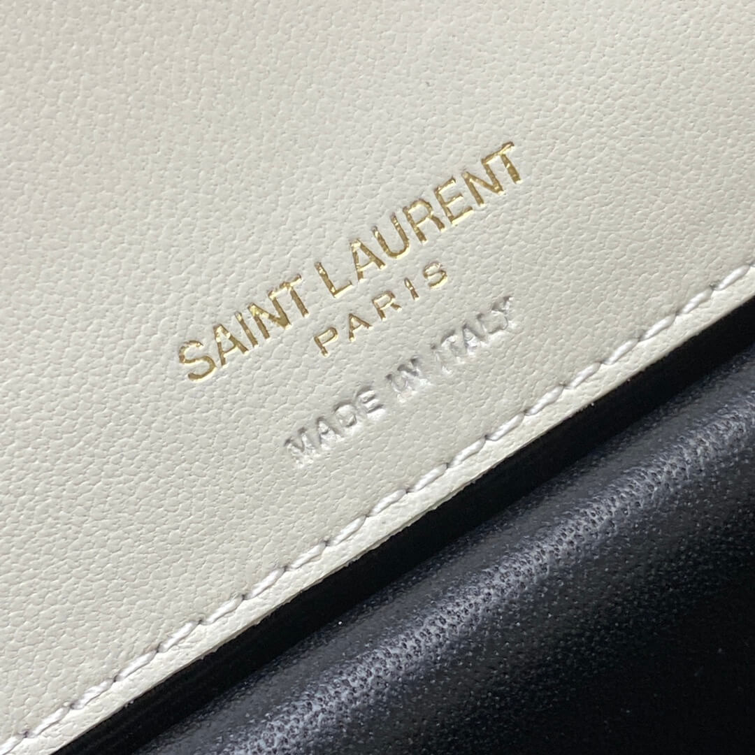 White YSL LOULOU MINI in lambskin - Image 7