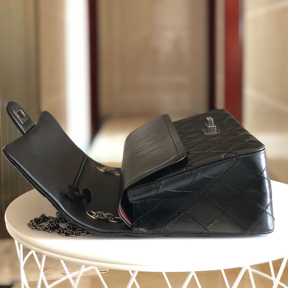 Black CHANEL LARGE 2.55 HANDBAG (Best
 grade) - Image 7