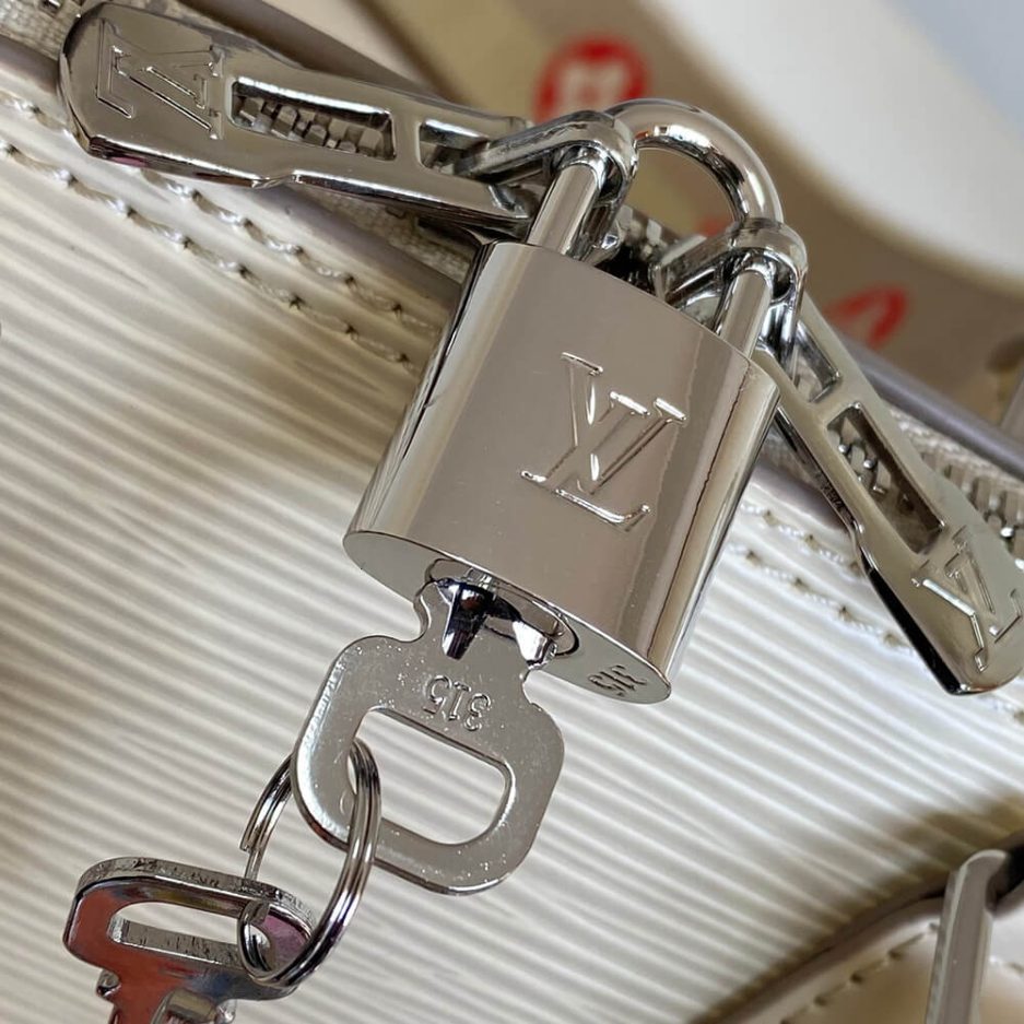 Quartz White LV Alma BB Bag - Image 7