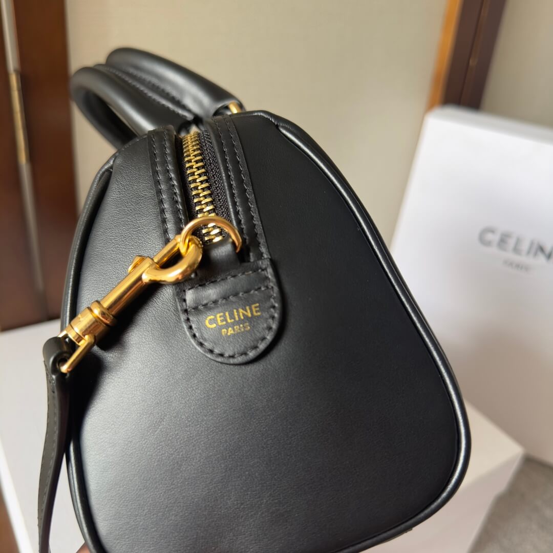 CELINE Small Boston Bag in Smooth Calfskin - Image 7