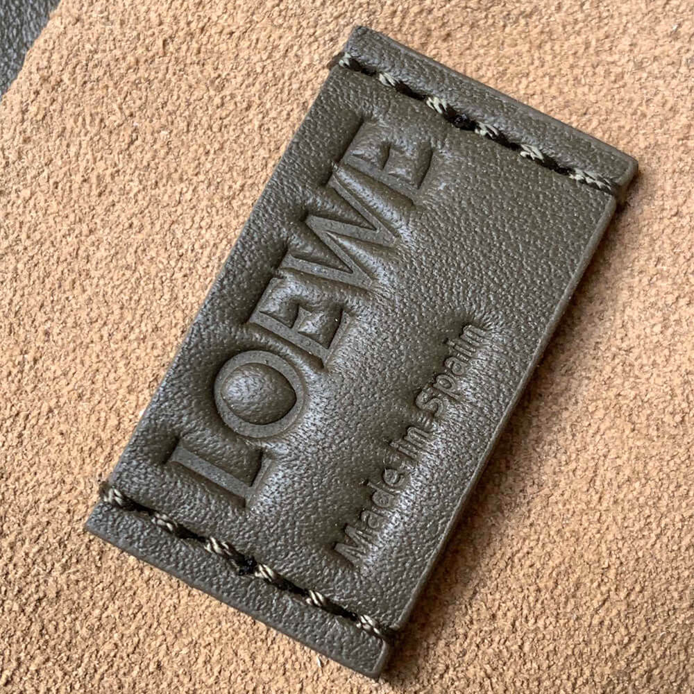 Dark Green LOEWE Medium Flamenco clutch in nappa calfskin (Best
 GRADE) - Image 7