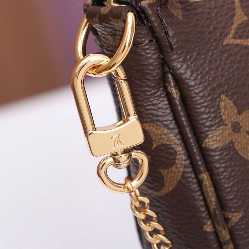 Coated LV Mini Pochette Accessoires - Image 7