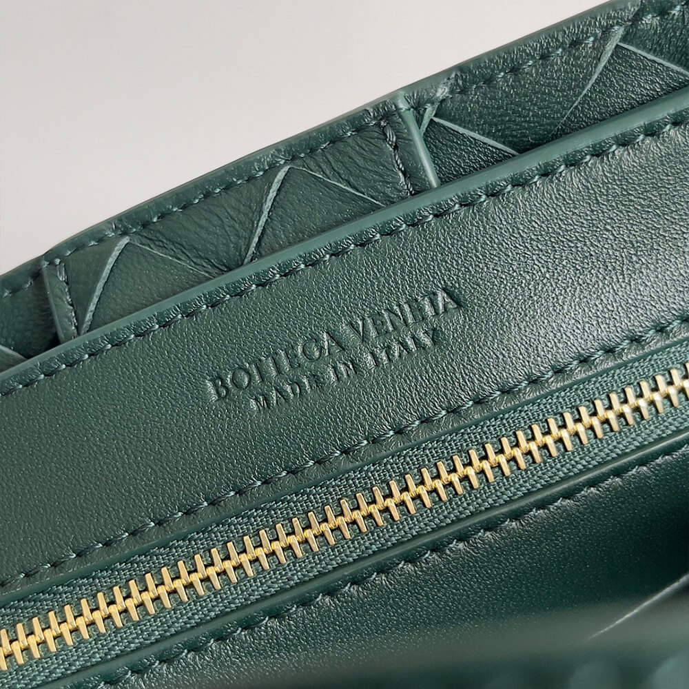 Dark Green Bottega Veneta Small Andiamo - Image 7