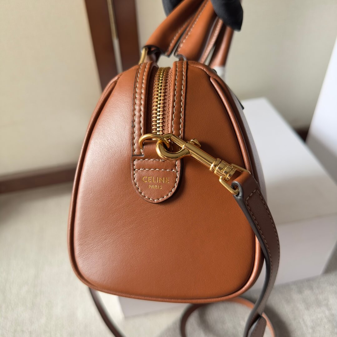 CELINE Small Boston Bag in Smooth Calfskin - Image 7