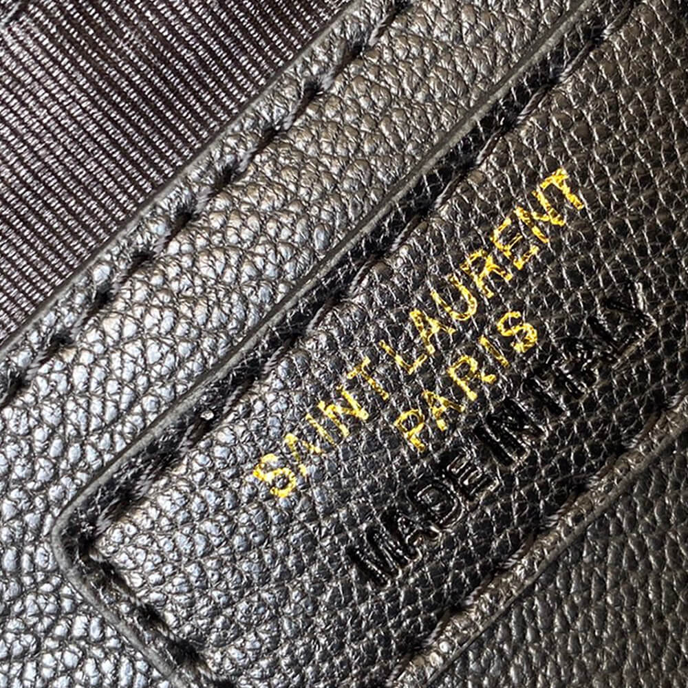 Black Saint Laurent College quilted-leather satchel bag - Image 7