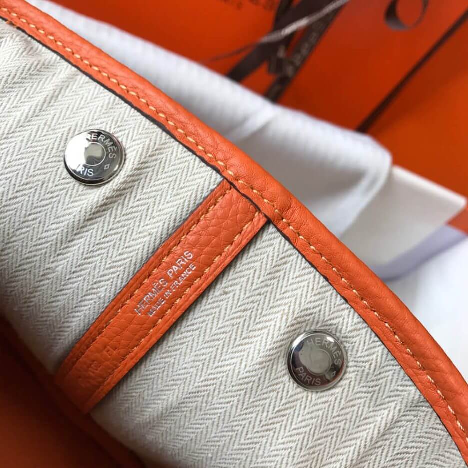 Orange Hermes Garden Party 30 Bag - Image 7