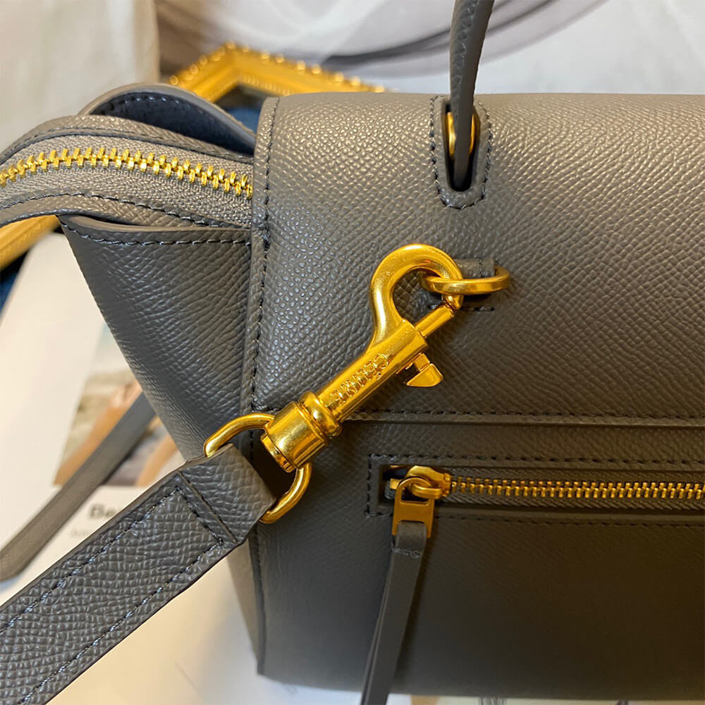 Grey CELINE MICRO BELT BAG - Image 7