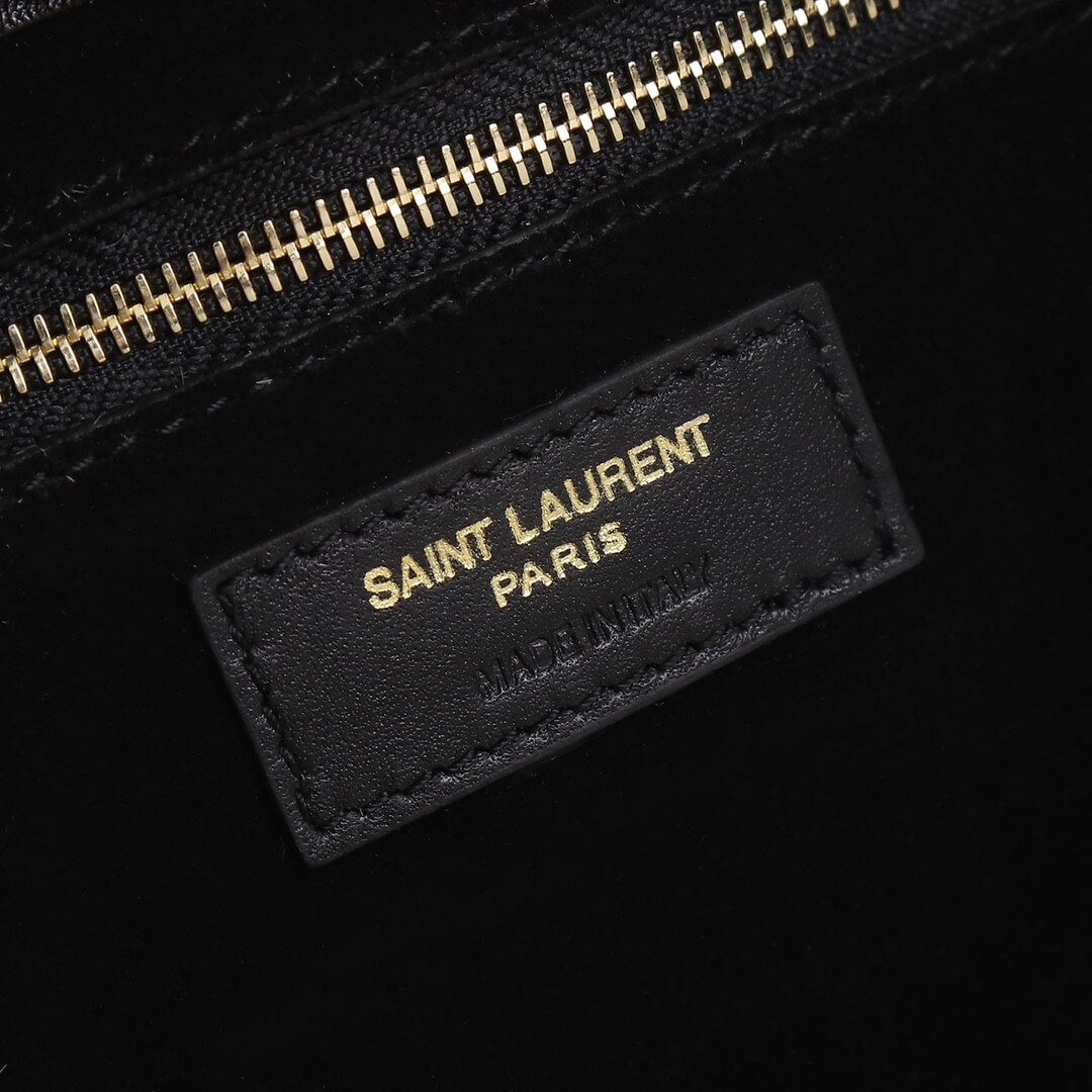 Black YSL LE 5 A 7 bag in smooth leather - Image 7