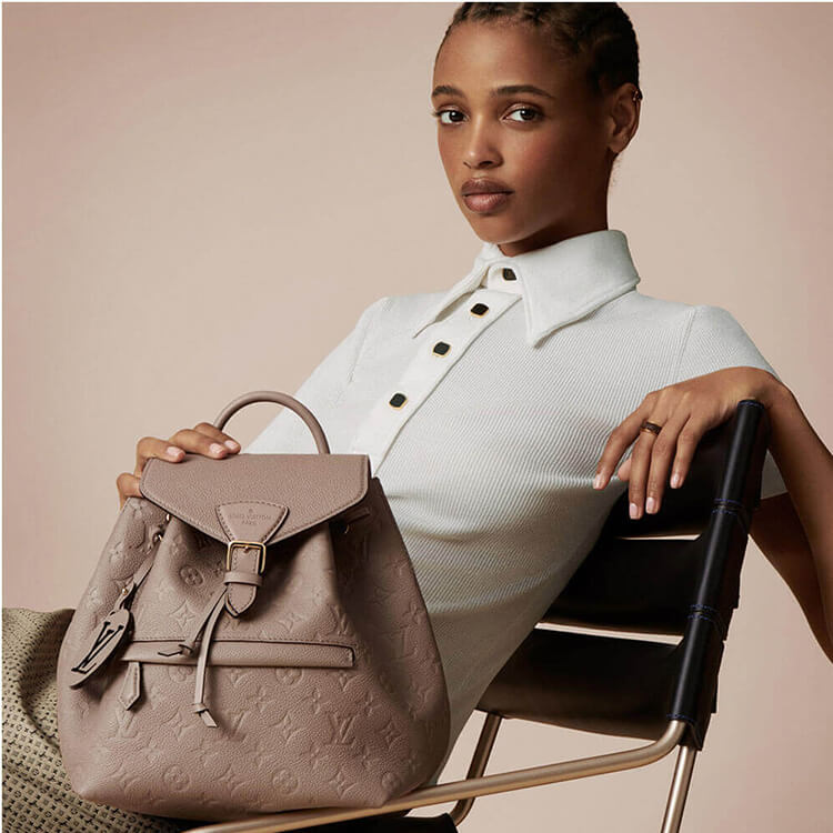 Tourterelle Gray LV Montsouris Backpack - Image 7