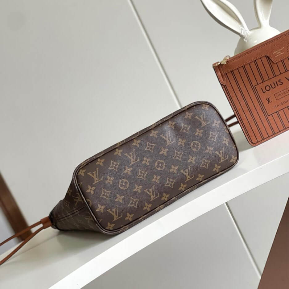 Tan LV Neverfull Inside Out MM - Image 7
