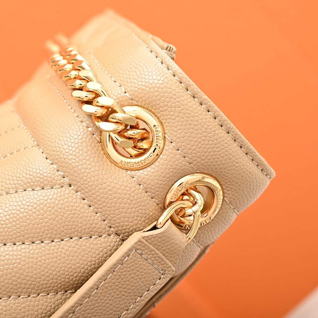 YSL ENVELOPE MEDIUM IN QUILTED GRAIN DE POUDRE EMBOSSED LEATHER - Image 7