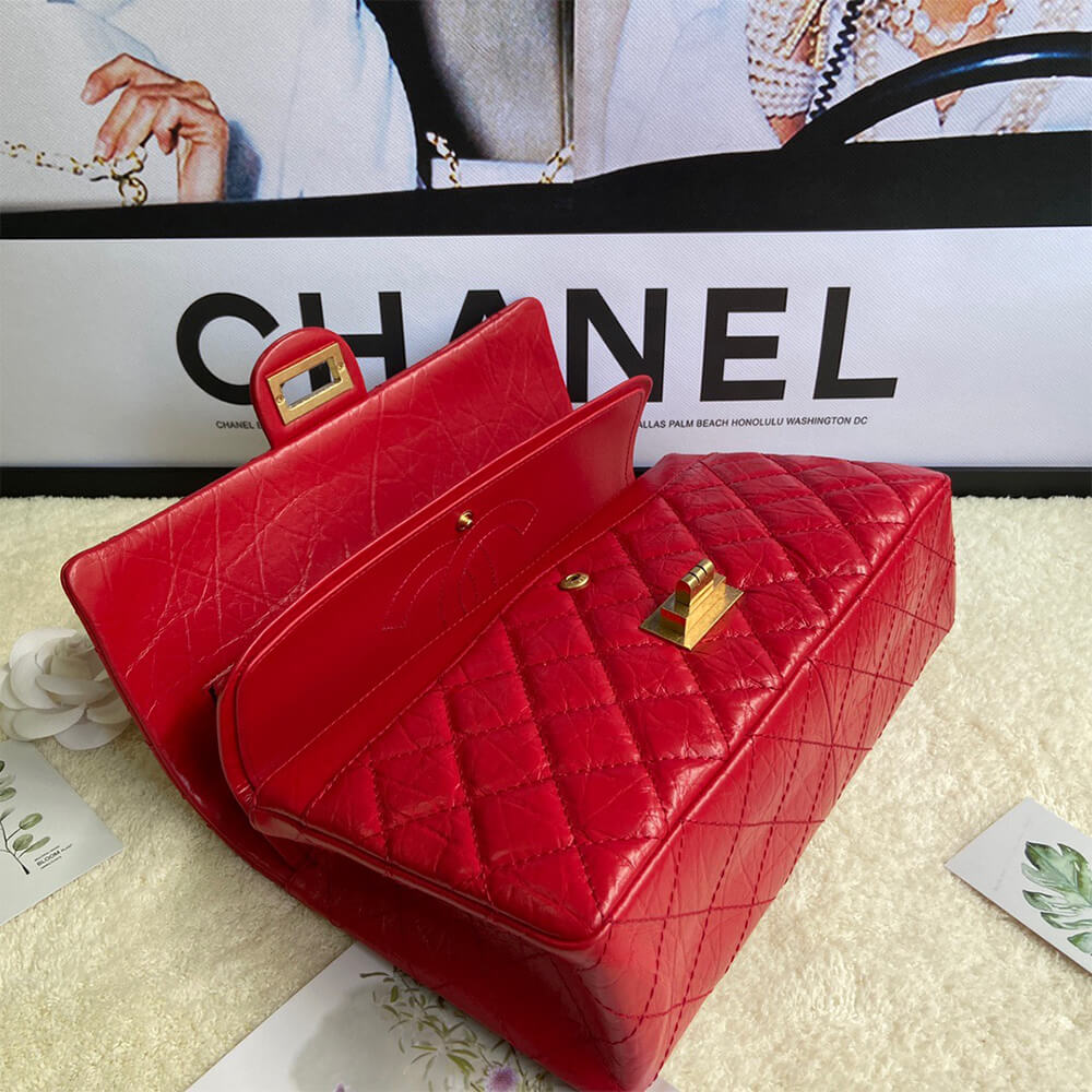 Red CHANEL LARGE 2.55 HANDBAG (Best
 grade) - Image 7