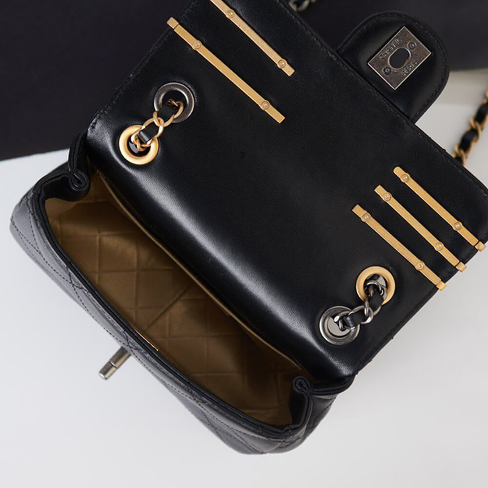 Black MINI FLAP BAG - Image 7