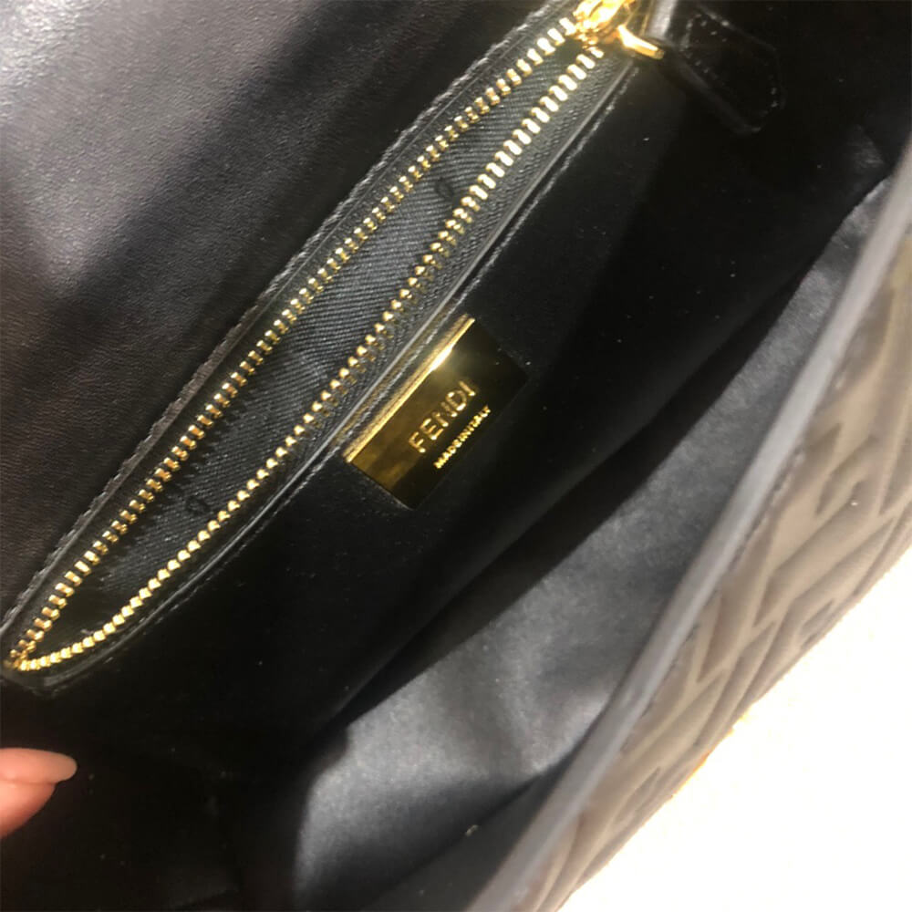 Black Fendi Baguette Chain Midi - Image 7