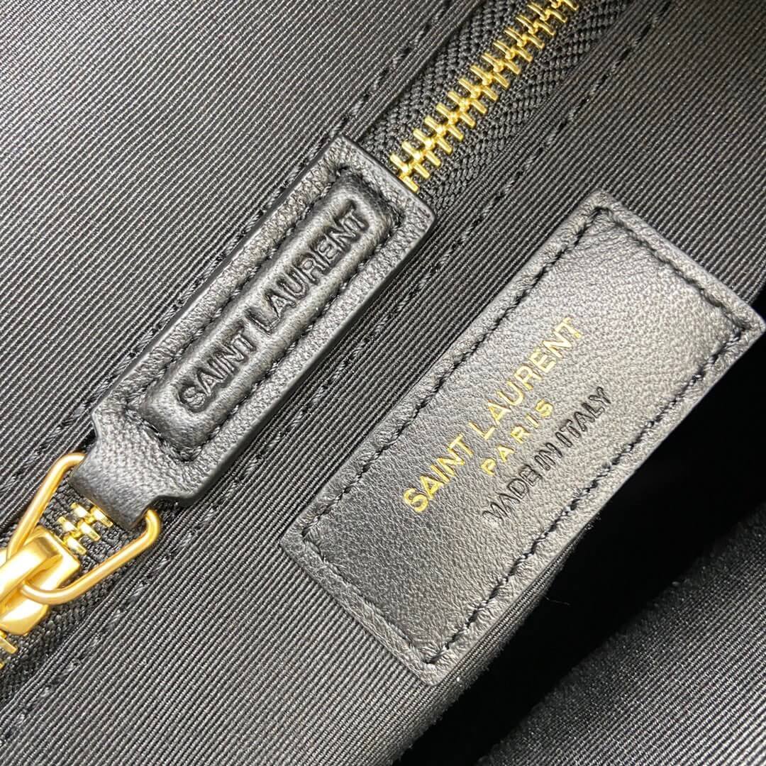 Retro White YSL Joe lambskin backpack - Image 7