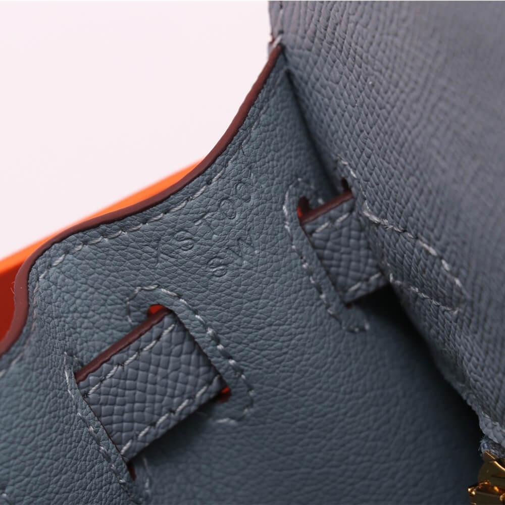 Linen Blue Hermes Kelly 25 - Image 7