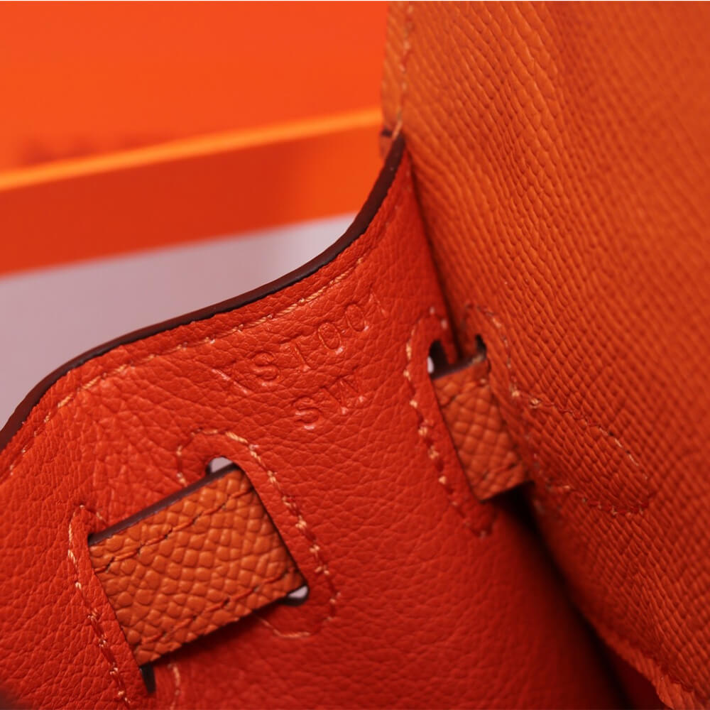 Orange Red Hermes Kelly 25 - Image 7