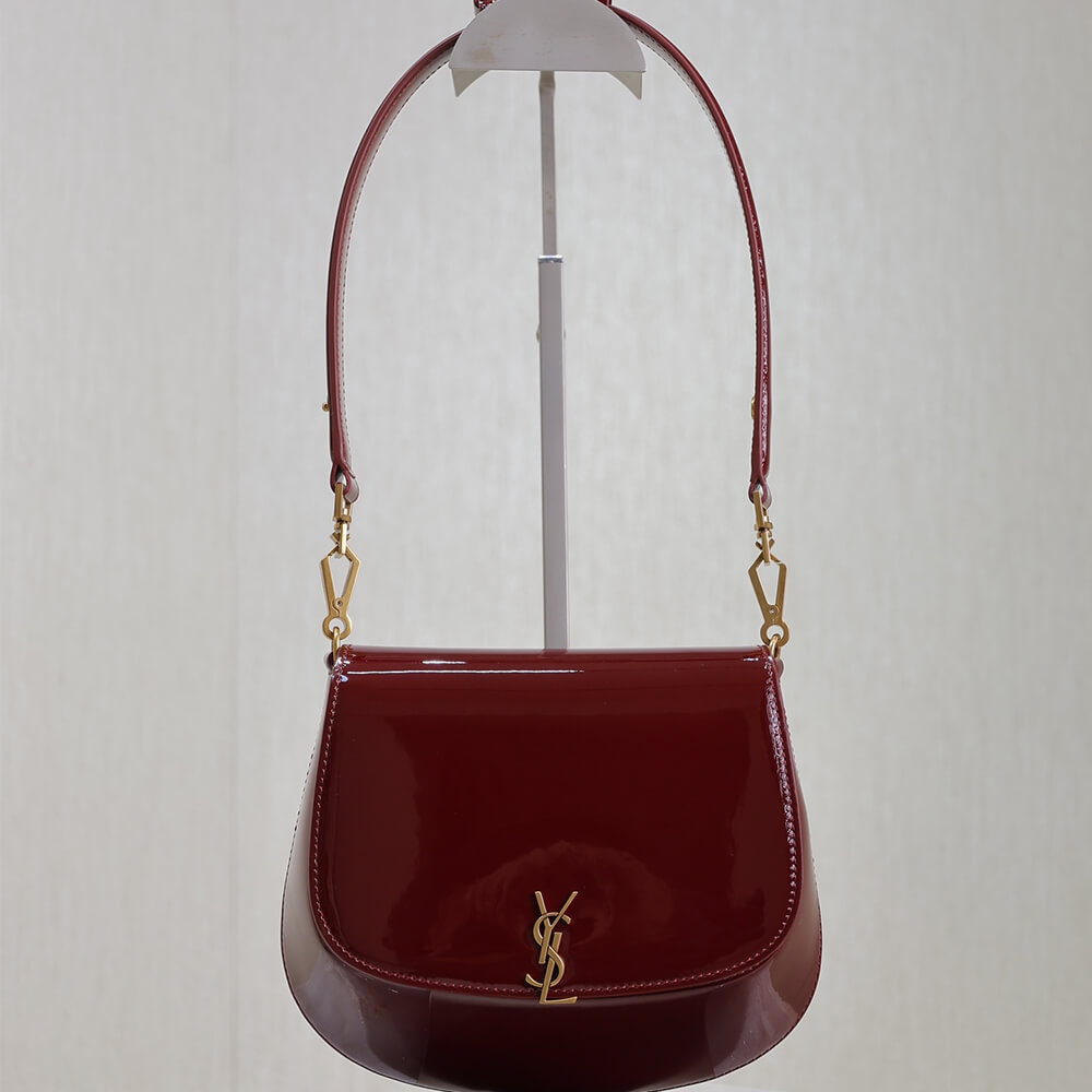 RED YSL VOLTAIRE TOP HANDLE in patent leather (Best
 grade) - Image 7